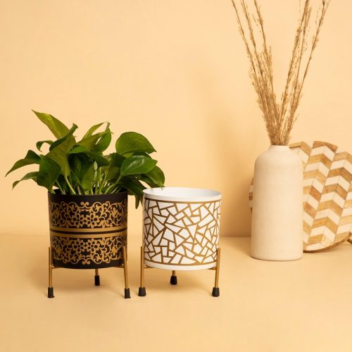 pots, planter, metal pot, indoor planter, metal planter, indoor, decor